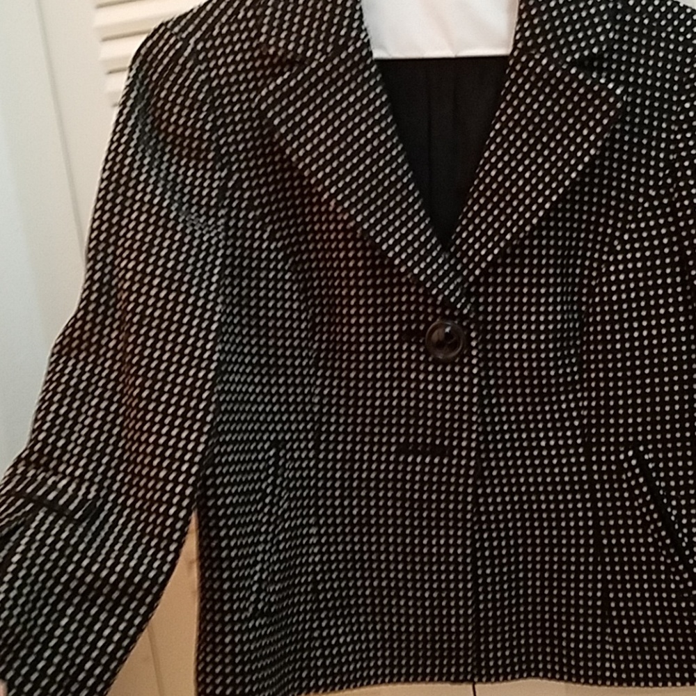Ann Taylor polka dot blazer